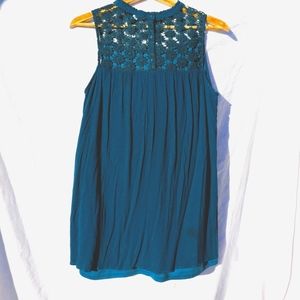 Rich embroidered halter high neck mini dress